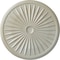Ekena Millwork Leandros Ceiling Medallion (Fits Canopies up to 5"), 33 1/8"OD x 3 1/2"ID x 1 3/8"P, Flash Blue CM33LEFBS - alternate 1